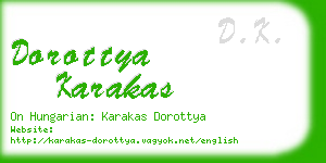 dorottya karakas business card